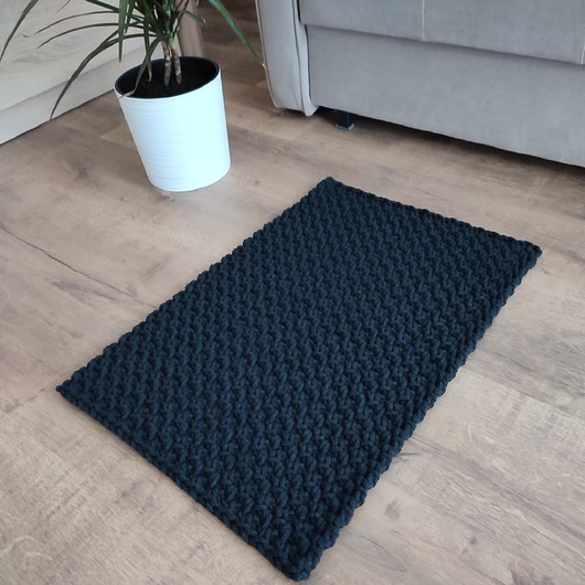 Dywan prostokątny ze sznurka szydełkowy 45cmx70cm