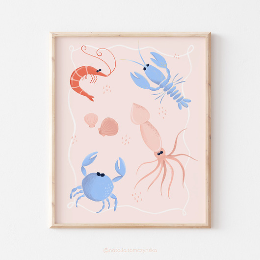 Plakat Seafood