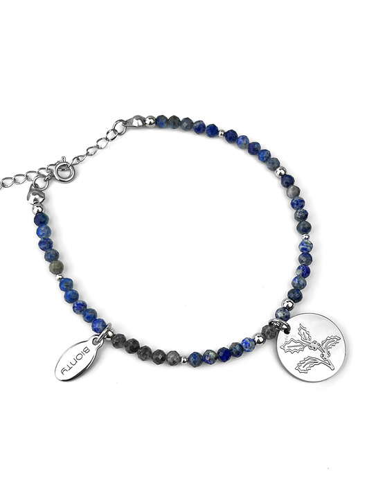 Bransoletka GRUDZIEŃ lapis lazuli, ostrokrzew