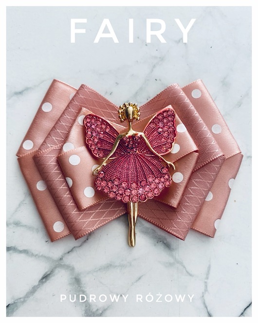 Brosza z Kolekcji FAIRY z cudowną Wróżką z kryształków New