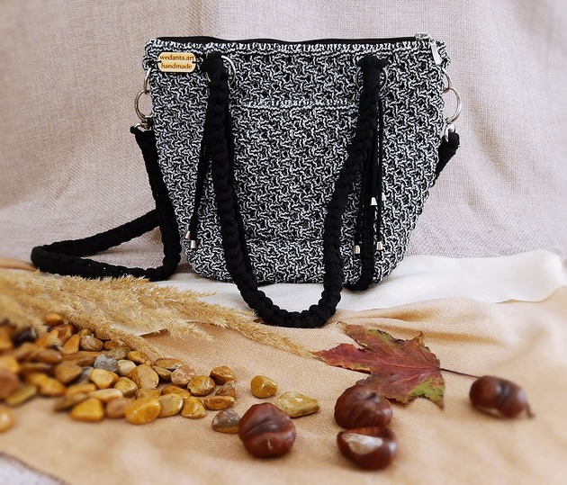 Shopper Bag - czarno-biała