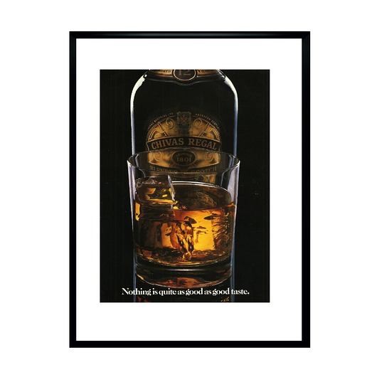Plakat Oprawiona reklama whiskey Chivas Regal