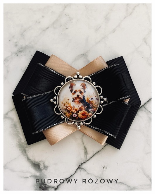 Brosze z Pieskiem rasy Yorkshire Nowość