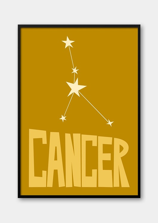 Plakat RAK - CANCER Znaki Zodiaku Gwiazdozbiór