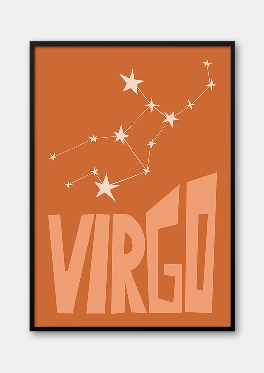 Plakat PANNA - VIRGO Znaki Zodiaku Gwiazdozbiór