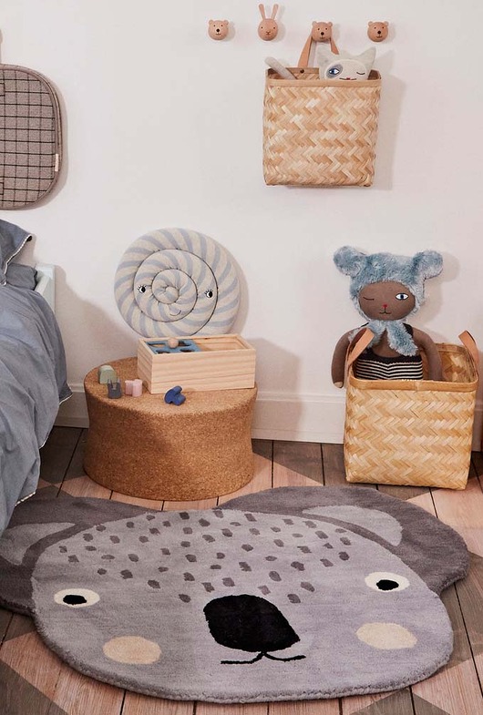 Dywan wełniany ręcznie tkany Koala OYOY MINI