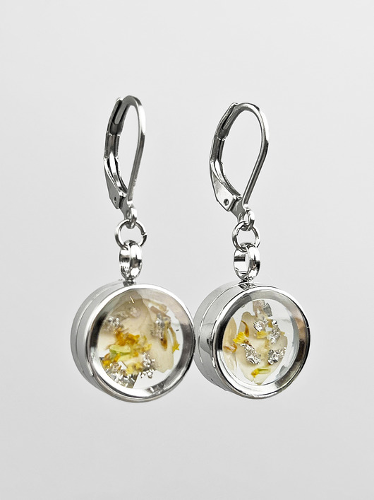 Stokrotka KWIECIEŃ kolczyki wiszące