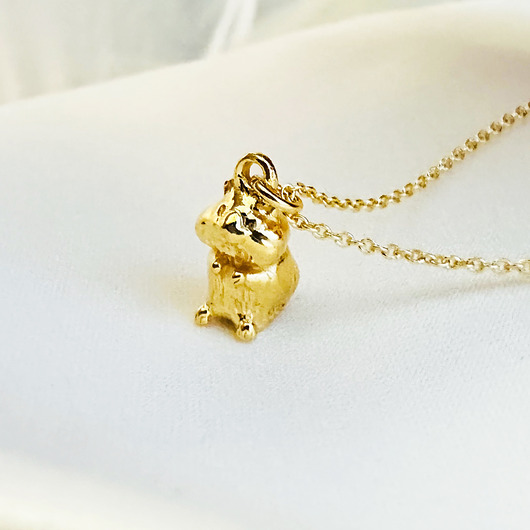 Naszyjnik z chomikiem, chomiczek, srebrny chomik