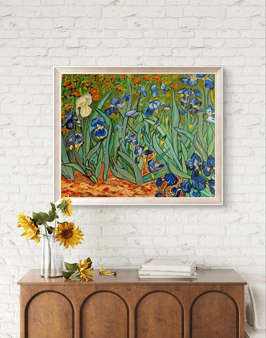 Obraz akryl na płótnie inspiracja Irysy Vincent van Gogh