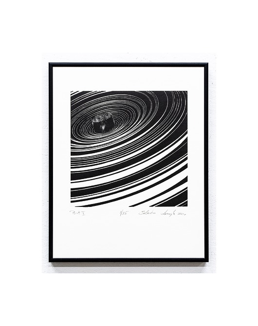 Grafika linoryt pt. ,,Point II'' Sebastian Laszczyk