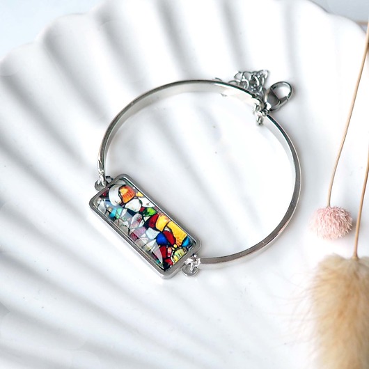 Nowoczesna unikatowa bransoleta ''vitrage''