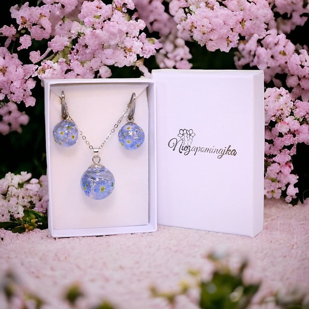 Zestaw kul z kwiatami Niezapominajki powiew wiosny ?