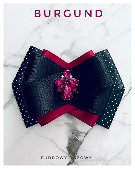 Brosza Burgund NOWOŚĆ
