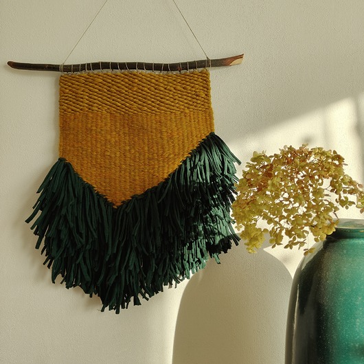 Tkana dekoracja ścienna, makatka