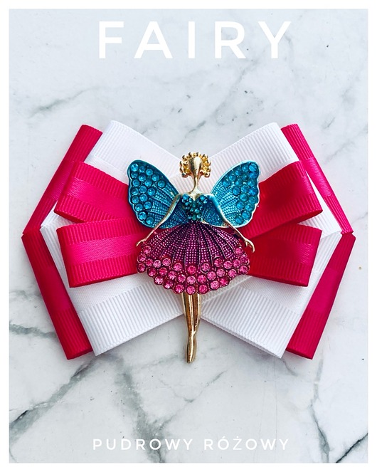 Brosza z Kolekcji FAIRY z cudowną Wróżką z kryształków New
