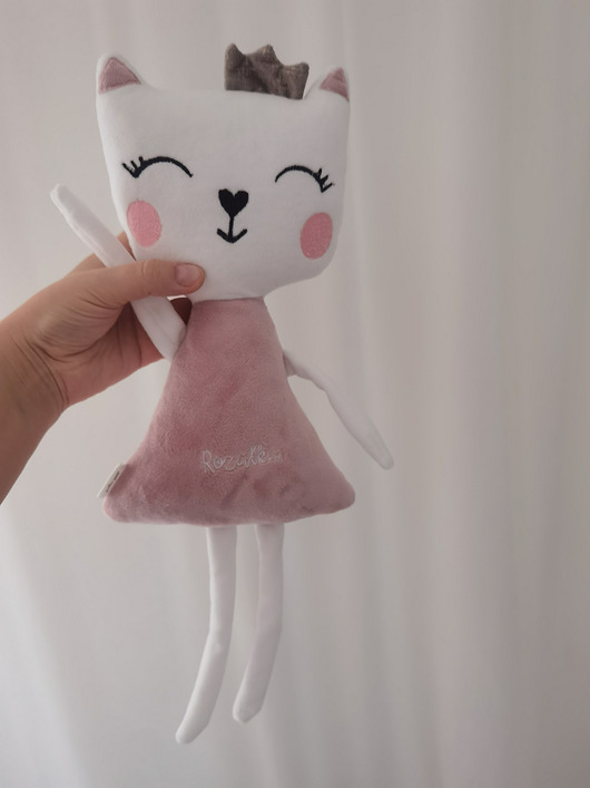 Kotek - personalizowana maskotka, przytulanka (kolory, dodatki)