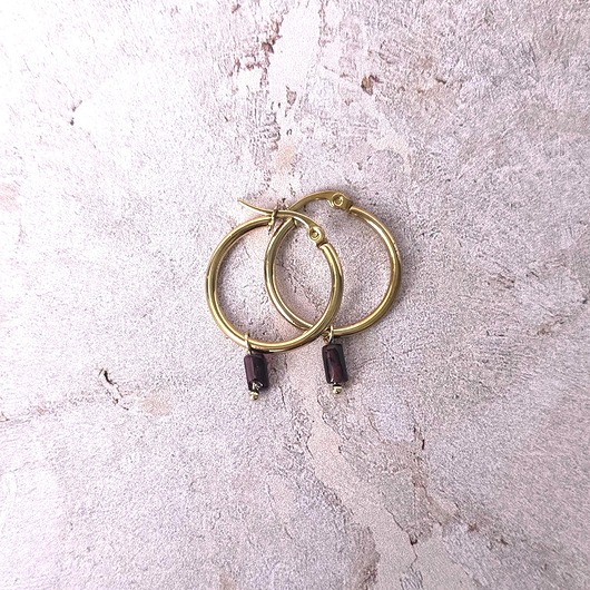 Kolczyki pozłacane koła Allure