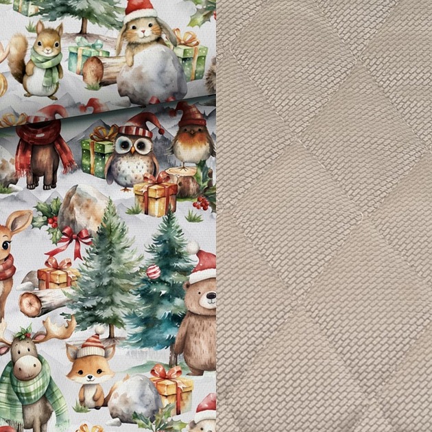 WYJĄTKOWY duży koc, pled _ na święta_ 100x145 cm