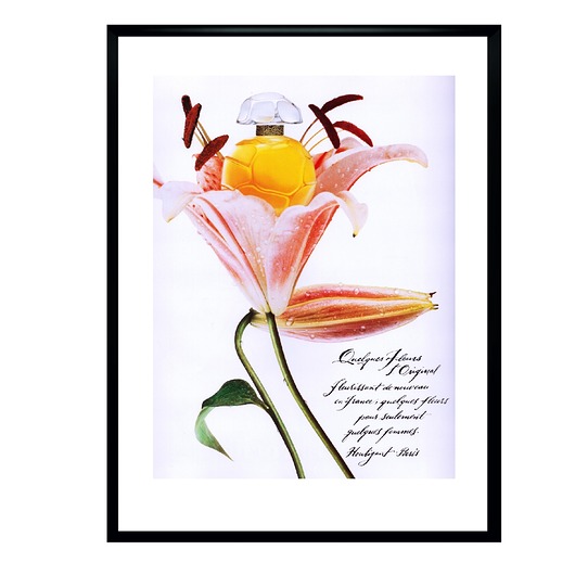 Plakat Oprawiona reklama francuskich perfum Houbigant, 1990 r