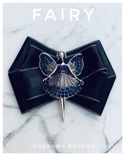 Brosza z Kolekcji FAIRY z cudowną Wróżką z kryształków New