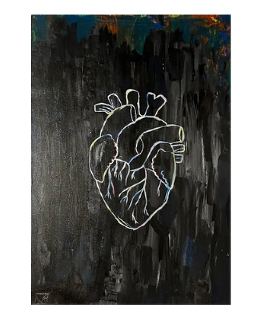 Obraz 'black heart
