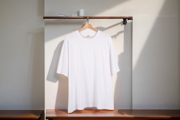 Biała Unisex Oversize T-Shirt Basic