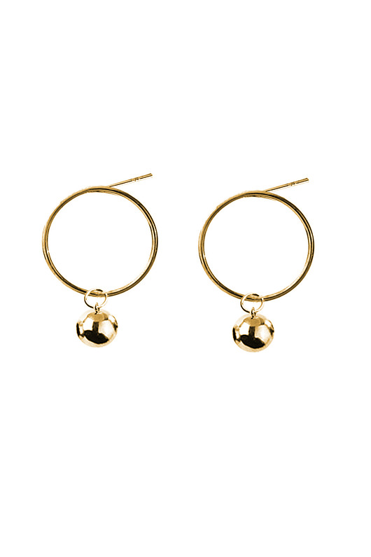 Kolczyki Simple Ali - pozłacane