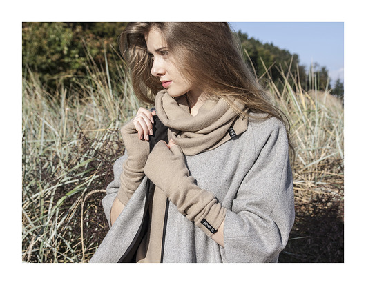 Circle scarf / beige
