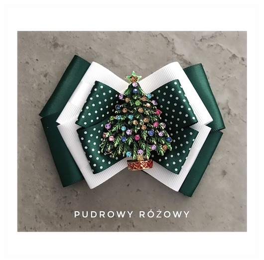 Świąteczna Brosza z ChoinkąMikołajki