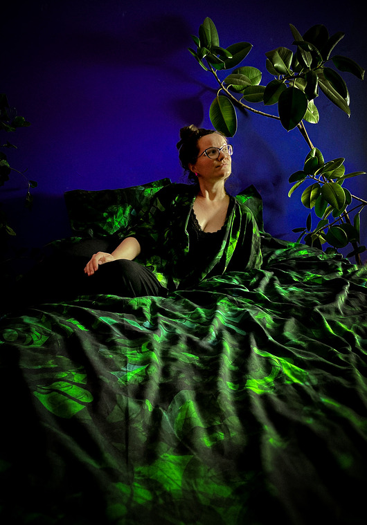 POŚCIEL 1-2os. autorski print botaniczny ZIELONE JEZIORA 100%BAWEŁNA premium