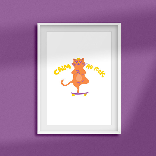 Plakat Calm as F*ck
