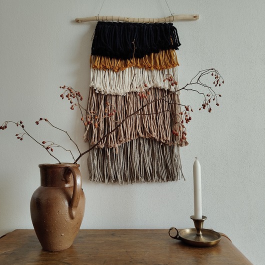 Tkana dekoracja ścienna, nowoczesna makrama