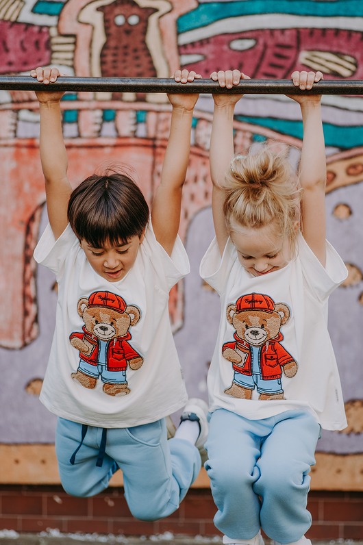 T-shirt oversize Rodney Teddy cream