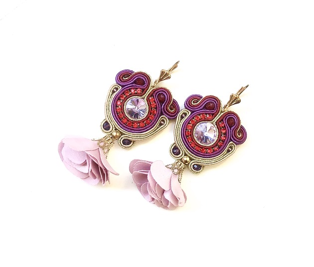 Sutaszowe kolczyki SPELLO _ EXPRESS