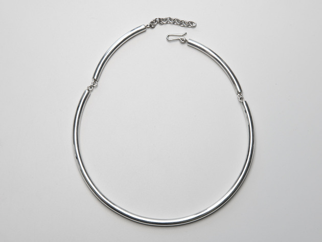 Srebrna obroża ręcznie robiona - CHOCKER