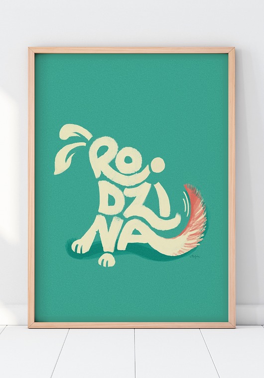 Plakat Rodzina/Pies