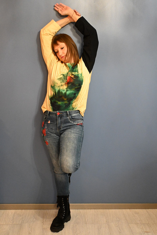 Nietypowa bluza bawełniana - Góry