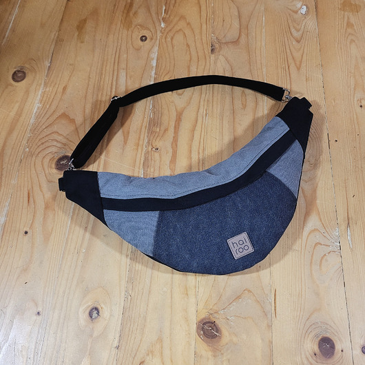 Nerka Haru czarna szara mix bawełna canvas