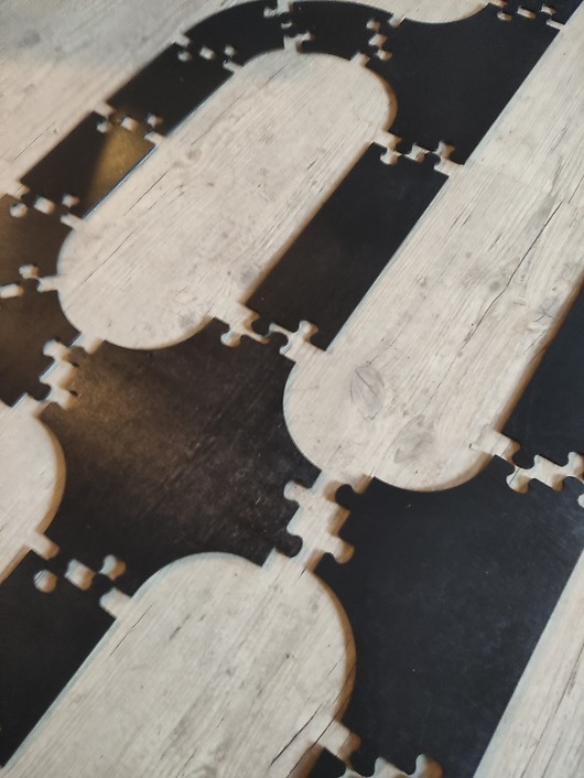 Drewniana droga puzzle