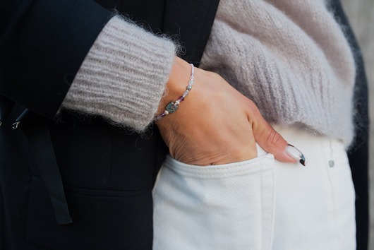 Bransoletka Harmonia Muszla Perła Fluoryt