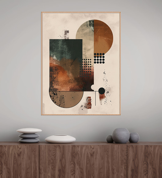 Geometria natury - Plakat, druk - Minimalizm, Boho, Loft #55