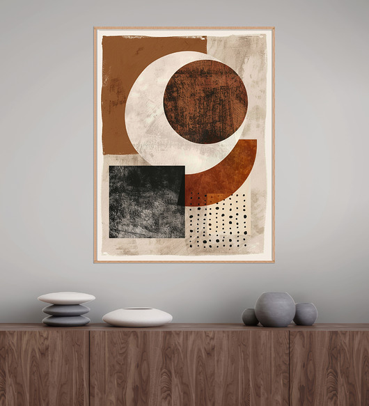 Geometria natury - Plakat, druk - Minimalizm, Boho, Loft #58