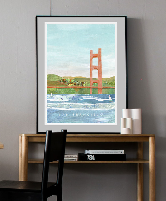 San Francisco - vintage plakat art giclee