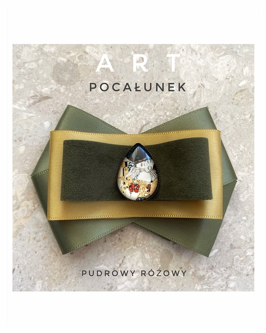 Brosza ART z Obrazem Pocałunek Klimt