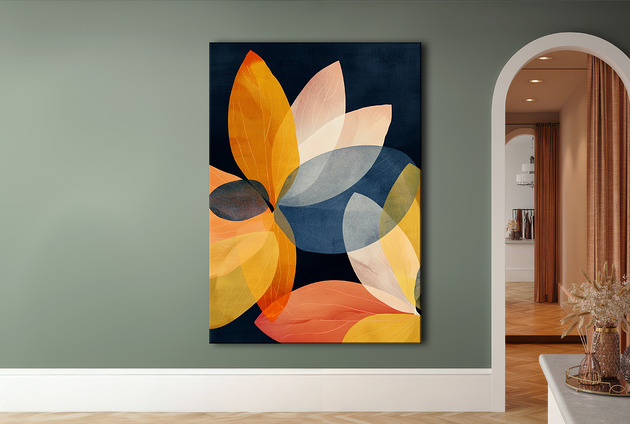 Liście magnolii - Obraz na płótnie - Druk Blejtrama, Wabi Sabi, Orient #90