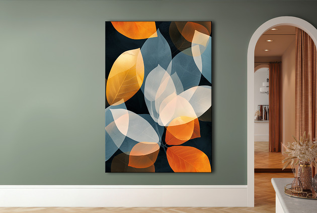 Liście magnolii - Obraz na płótnie - Druk Blejtrama, Wabi Sabi, Orient #91