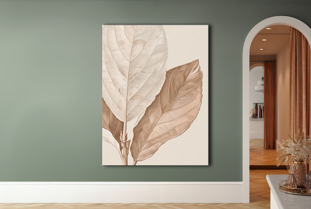 Liście magnolii - Obraz na płótnie - Druk Blejtrama, Wabi Sabi, Boho #98