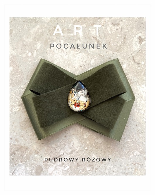 Brosza ART z Obrazem Pocałunek Klimt
