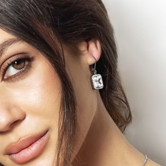 Kolczyki srebrne Fashion Zircon
