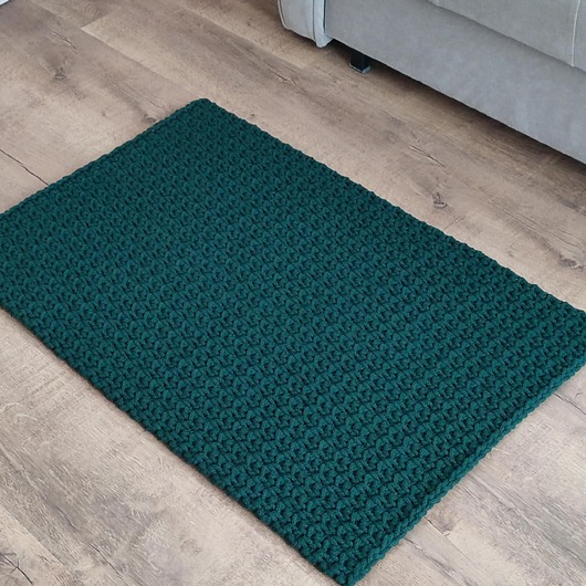 Dywan prostokątny szydełkowy ze sznurka 55cmx85cm